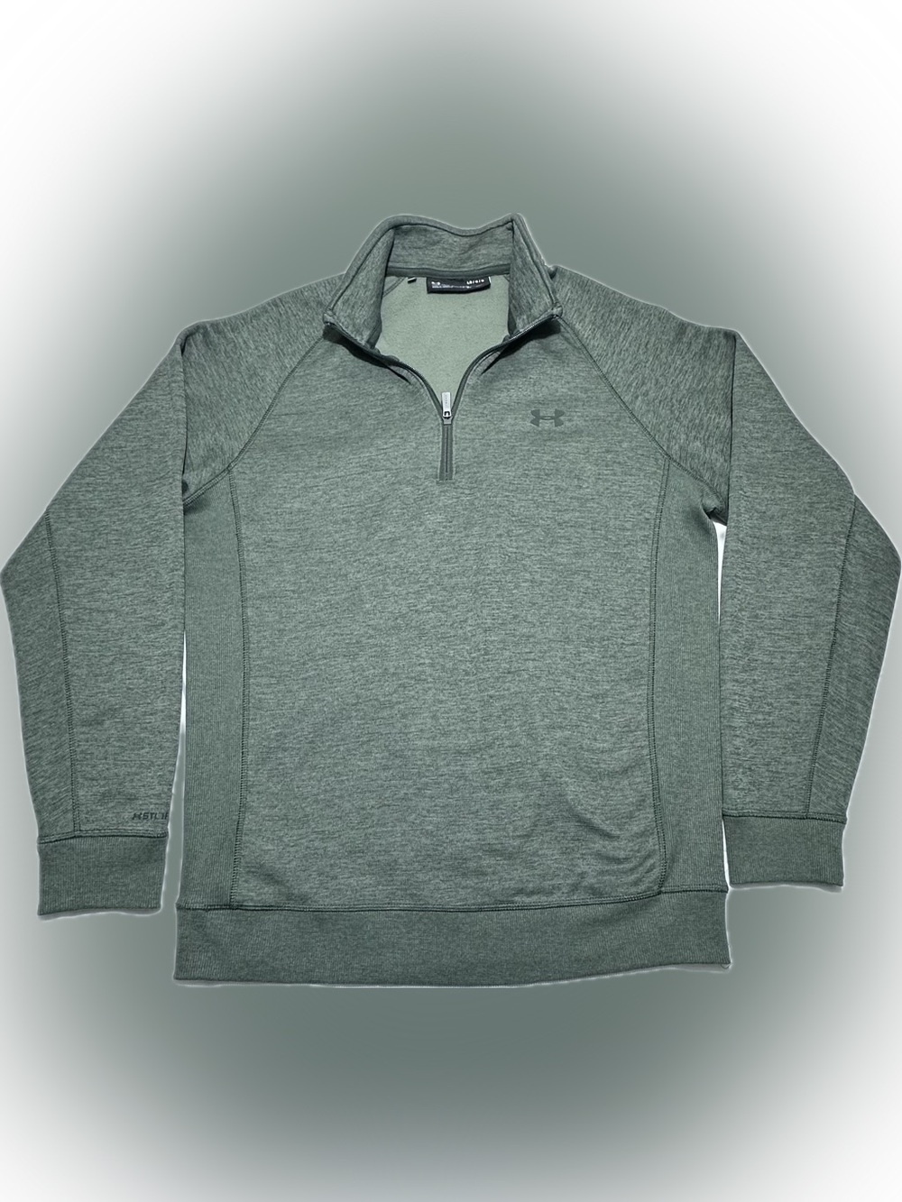Hurley Men’s  Olive Green Quarter-Zip Performance Sweater